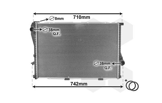 Radiator, engine cooling *** IR PLUS *** 06002235 International Radiators Plus, Image 3