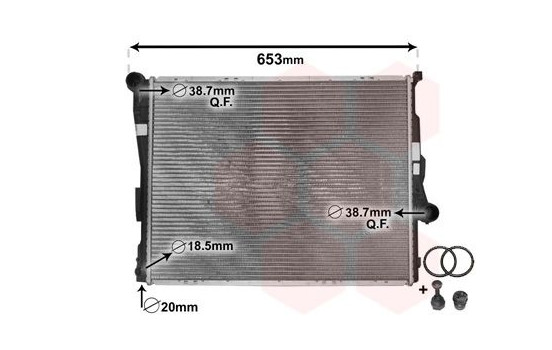 Radiator, engine cooling *** IR PLUS *** 06002278 International Radiators Plus