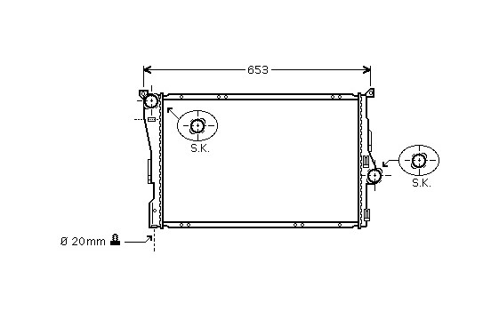 Radiator, engine cooling *** IR PLUS *** 06002278 International Radiators Plus, Image 2