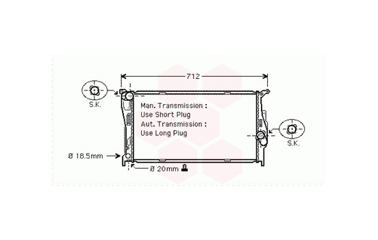 Radiator, engine cooling *** IR PLUS *** 06002293 International Radiators Plus