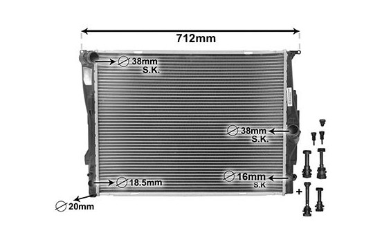 Radiator, engine cooling *** IR PLUS *** 06002303 International Radiators Plus, Image 3