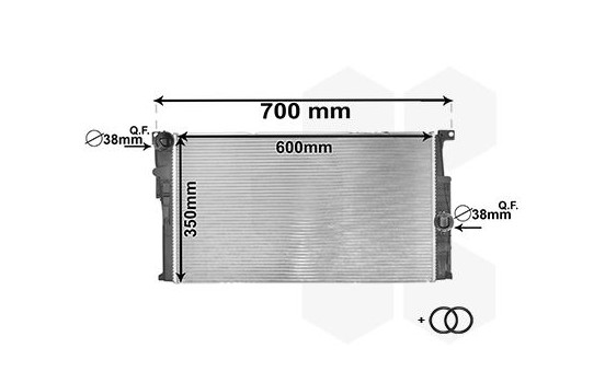 Radiator, engine cooling *** IR PLUS *** 06002446 International Radiators Plus