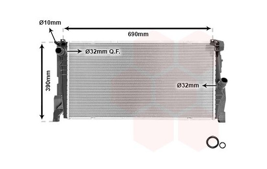Radiator, engine cooling *** IR PLUS *** 06012701 International Radiators Plus