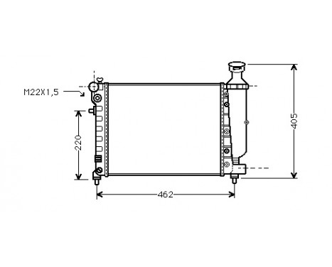 Radiator, engine cooling *** IR PLUS *** 09002115 International Radiators Plus, Image 2