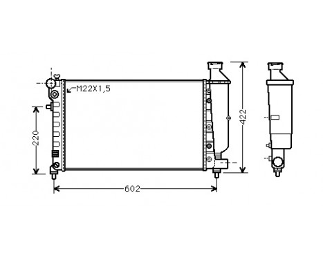 Radiator, engine cooling *** IR PLUS *** 09002116 International Radiators Plus, Image 2