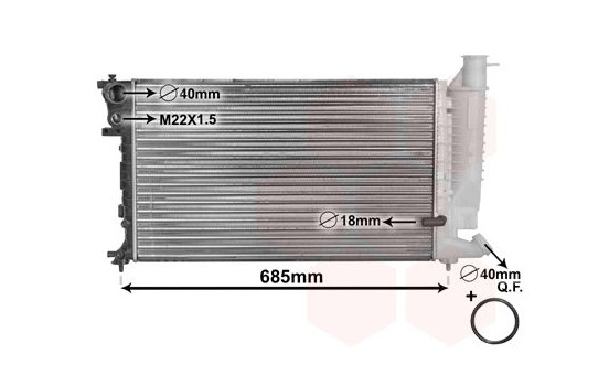 Radiator, engine cooling *** IR PLUS *** 09002121 International Radiators, Image 2