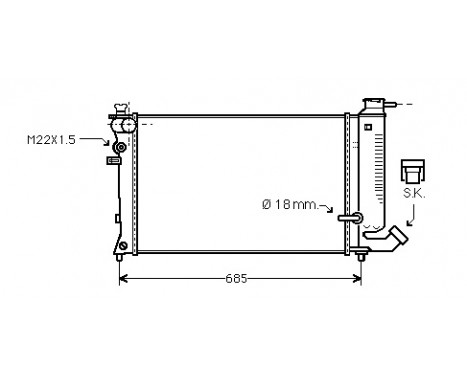 Radiator, engine cooling *** IR PLUS *** 09002121 International Radiators