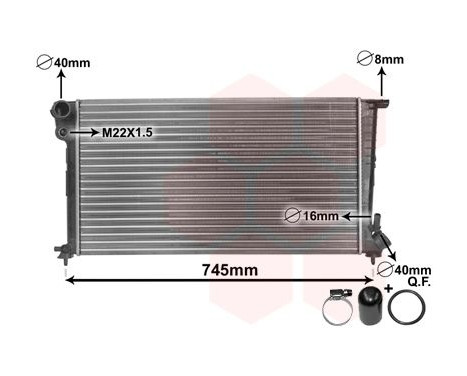 Radiator, engine cooling *** IR PLUS *** 09002153 International Radiators Plus