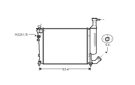 Radiator, engine cooling *** IR PLUS *** 09002167 International Radiators Plus