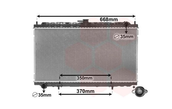 Radiator, engine cooling *** IR PLUS *** 13002181 International Radiators Plus