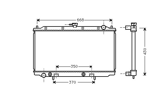 Radiator, engine cooling *** IR PLUS *** 13002196 International Radiators Plus