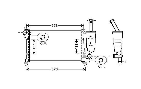 Radiator, engine cooling *** IR PLUS *** 17002291 International Radiators Plus, Image 2