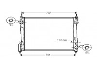Radiator, engine cooling *** IR PLUS *** 17002311 International Radiators Plus