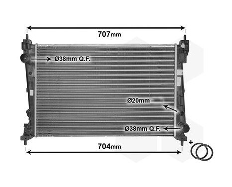 Radiator, engine cooling *** IR PLUS *** 17002312 International Radiators Plus, Image 4