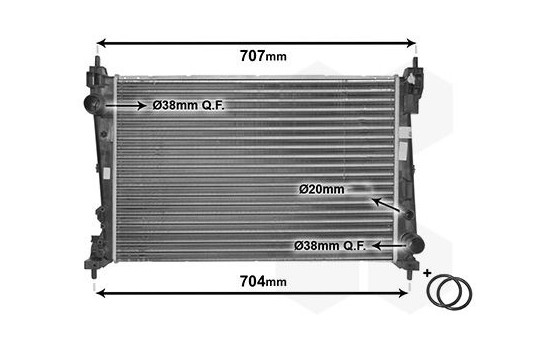 Radiator, engine cooling *** IR PLUS *** 17002312 International Radiators Plus, Image 4