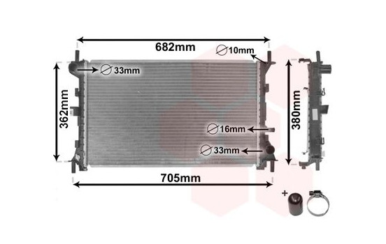 Radiator, engine cooling *** IR PLUS *** 18002264 International Radiators Plus