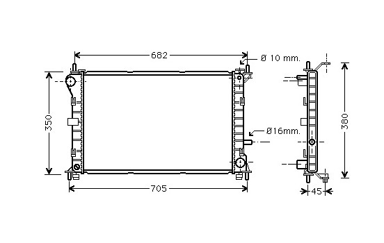 Radiator, engine cooling *** IR PLUS *** 18002265 International Radiators Plus, Image 2