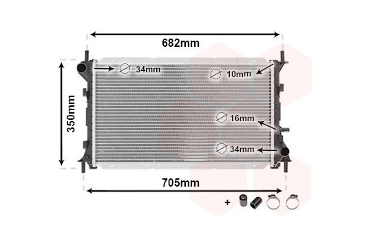 Radiator, engine cooling *** IR PLUS *** 18002265 International Radiators Plus