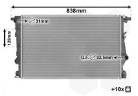 Radiator, engine cooling *** IR PLUS *** 21012700 International Radiators Plus