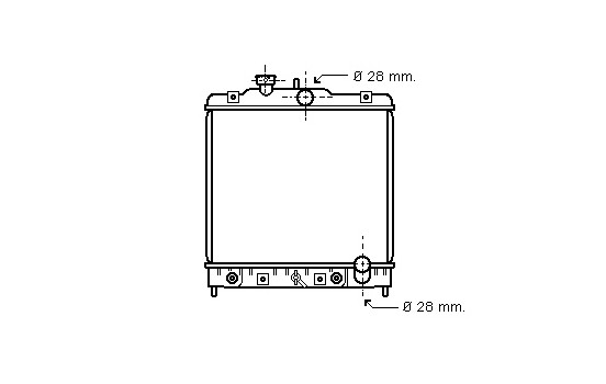 Radiator, engine cooling *** IR PLUS *** 25002069 International Radiators Plus