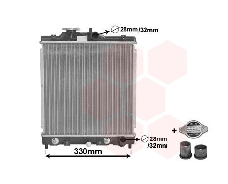 Radiator, engine cooling *** IR PLUS *** 25002122 International Radiators Plus