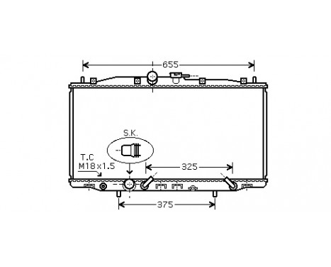 Radiator, engine cooling *** IR PLUS *** 25002177 International Radiators Plus