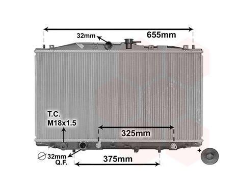 Radiator, engine cooling *** IR PLUS *** 25002177 International Radiators Plus, Image 2