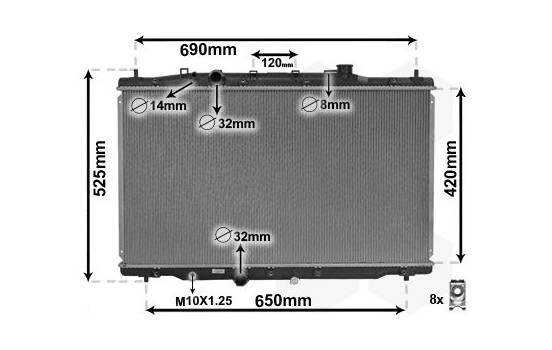 Radiator, engine cooling *** IR PLUS *** 25012701 International Radiators Plus, Image 2