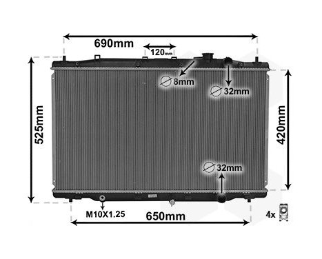 Radiator, engine cooling *** IR PLUS *** 25012702 International Radiators Plus, Image 3