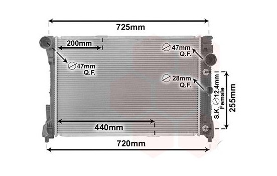 Radiator, engine cooling *** IR PLUS *** 30002475 International Radiators Plus, Image 2