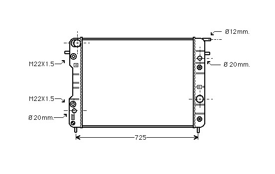 Radiator, engine cooling *** IR PLUS *** 37002193 International Radiators Plus