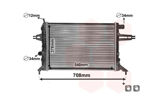 Radiator, engine cooling *** IR PLUS *** 37002272 International Radiators Plus