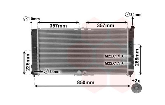 Radiator, engine cooling *** IR PLUS *** 37002285 International Radiators Plus, Image 3