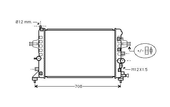 Radiator, engine cooling *** IR PLUS *** 37002363 International Radiators, Image 2