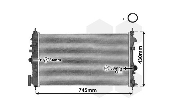 Radiator, engine cooling *** IR PLUS *** 37002474 International Radiators Plus, Image 2