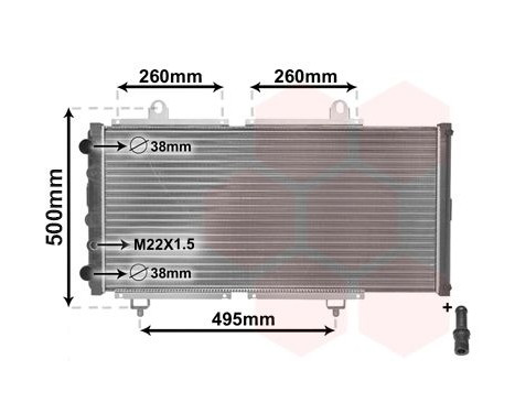 Radiator, engine cooling *** IR PLUS *** 40002033 International Radiators Plus