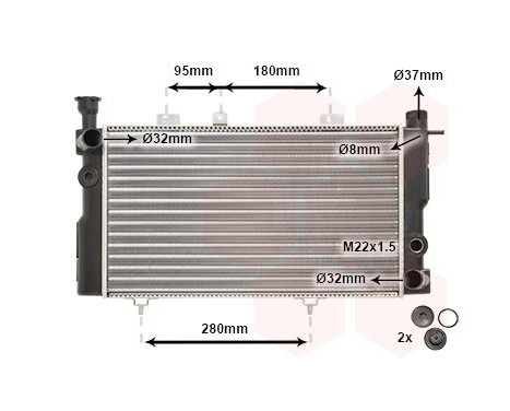 Radiator, engine cooling *** IR PLUS *** 40002096 International Radiators Plus, Image 2