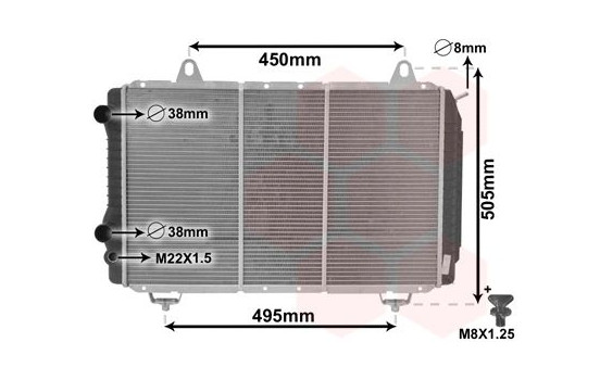 Radiator, engine cooling *** IR PLUS *** 40002112 International Radiators Plus, Image 3