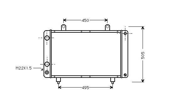 Radiator, engine cooling *** IR PLUS *** 40002112 International Radiators Plus