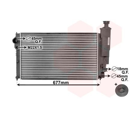 Radiator, engine cooling *** IR PLUS *** 40002131 International Radiators Plus, Image 3