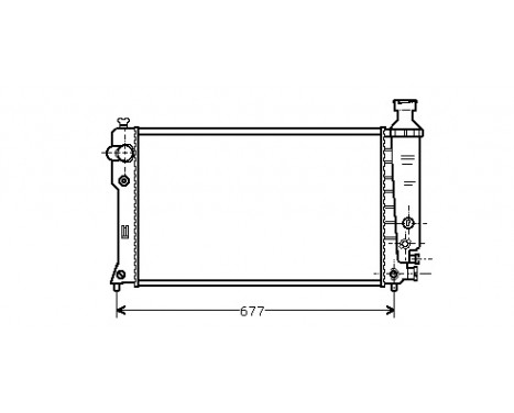 Radiator, engine cooling *** IR PLUS *** 40002131 International Radiators Plus