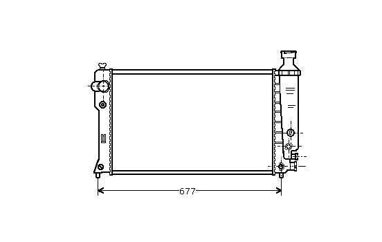 Radiator, engine cooling *** IR PLUS *** 40002131 International Radiators Plus