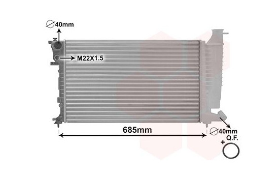 Radiator, engine cooling *** IR PLUS *** 40002137 International Radiators Plus, Image 2