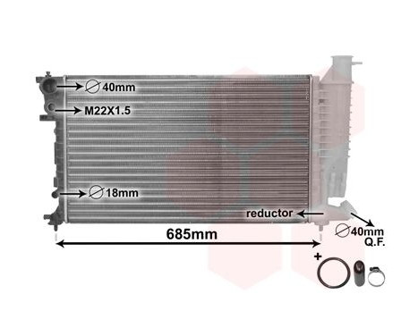 Radiator, engine cooling *** IR PLUS *** 40002140 International Radiators Plus, Image 3