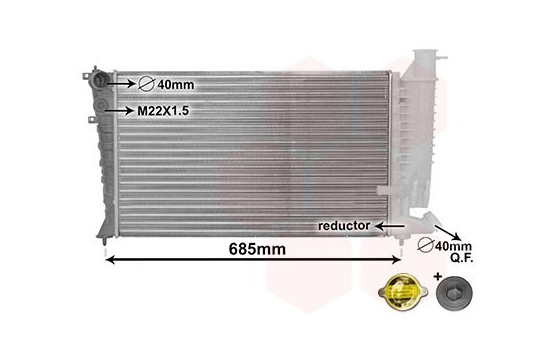 Radiator, engine cooling *** IR PLUS *** 40002142 International Radiators Plus, Image 2
