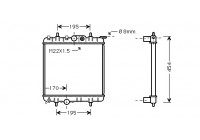 Radiator, engine cooling *** IR PLUS *** 40002188 International Radiators Plus