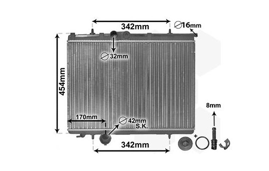 Radiator, engine cooling *** IR PLUS *** 40002210 International Radiators Plus, Image 3