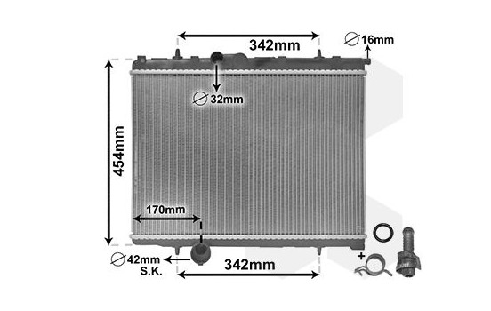 Radiator, engine cooling *** IR PLUS *** 40002247 International Radiators Plus, Image 3