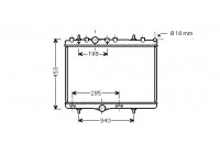 Radiator, engine cooling *** IR PLUS *** 40002255 International Radiators Plus