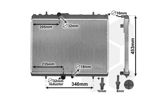 Radiator, engine cooling *** IR PLUS *** 40002269 International Radiators Plus, Image 3
